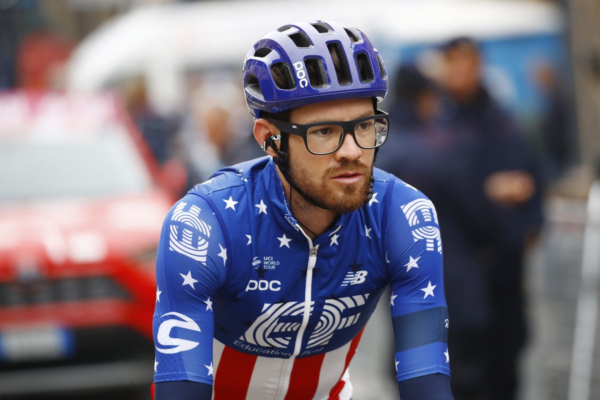 US champion Alex Howes (EF Education First) resplendent in the stars and stripes at Milano-Torino