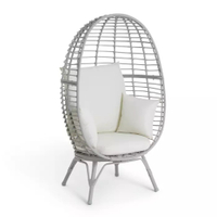 Habitat Kora Rattan Effect Garden Egg Chair - Grey was £200now £133 at Argos