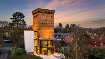 Converted water tower, conversion property, Rightmove, home for sale, Leicestershire