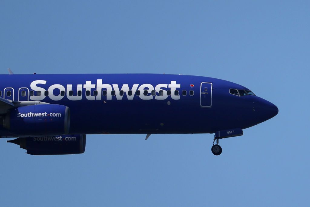 A Southwest Airlines plane.