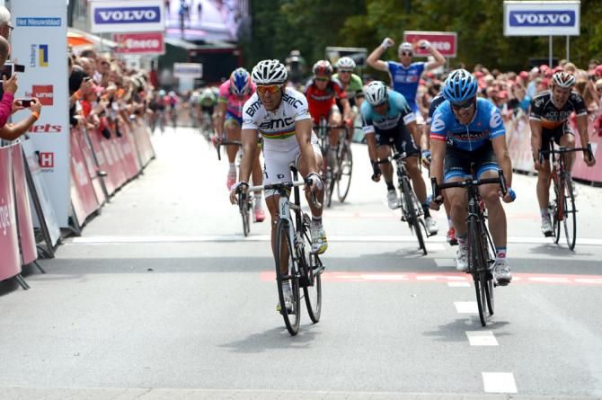 World champion Philippe Gilbert (BMC) finished second, while Tyler Farrar (Garmin-Sharp) placed third for stage 2