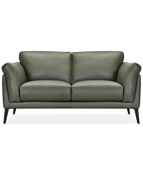keery leather loveseat