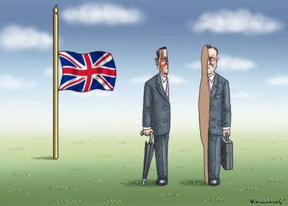 Editorial cartoon World Brexit split