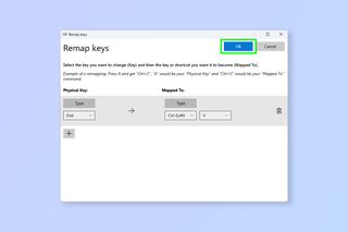 A screenshot showing how to remap keys on Windows 11