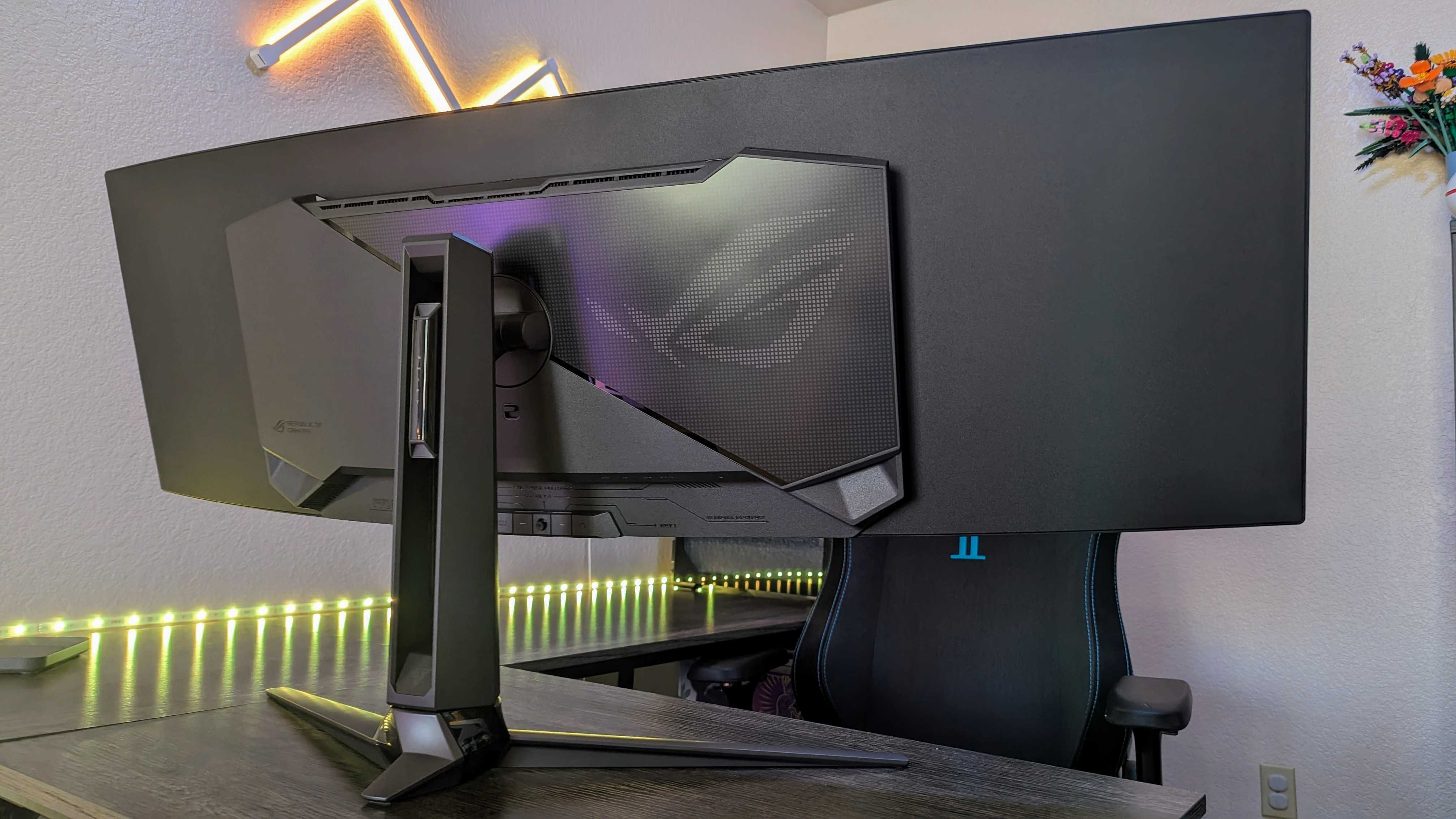Image of the ASUS ROG Swift OLED 49 (PG49WCD) gaming monitor.