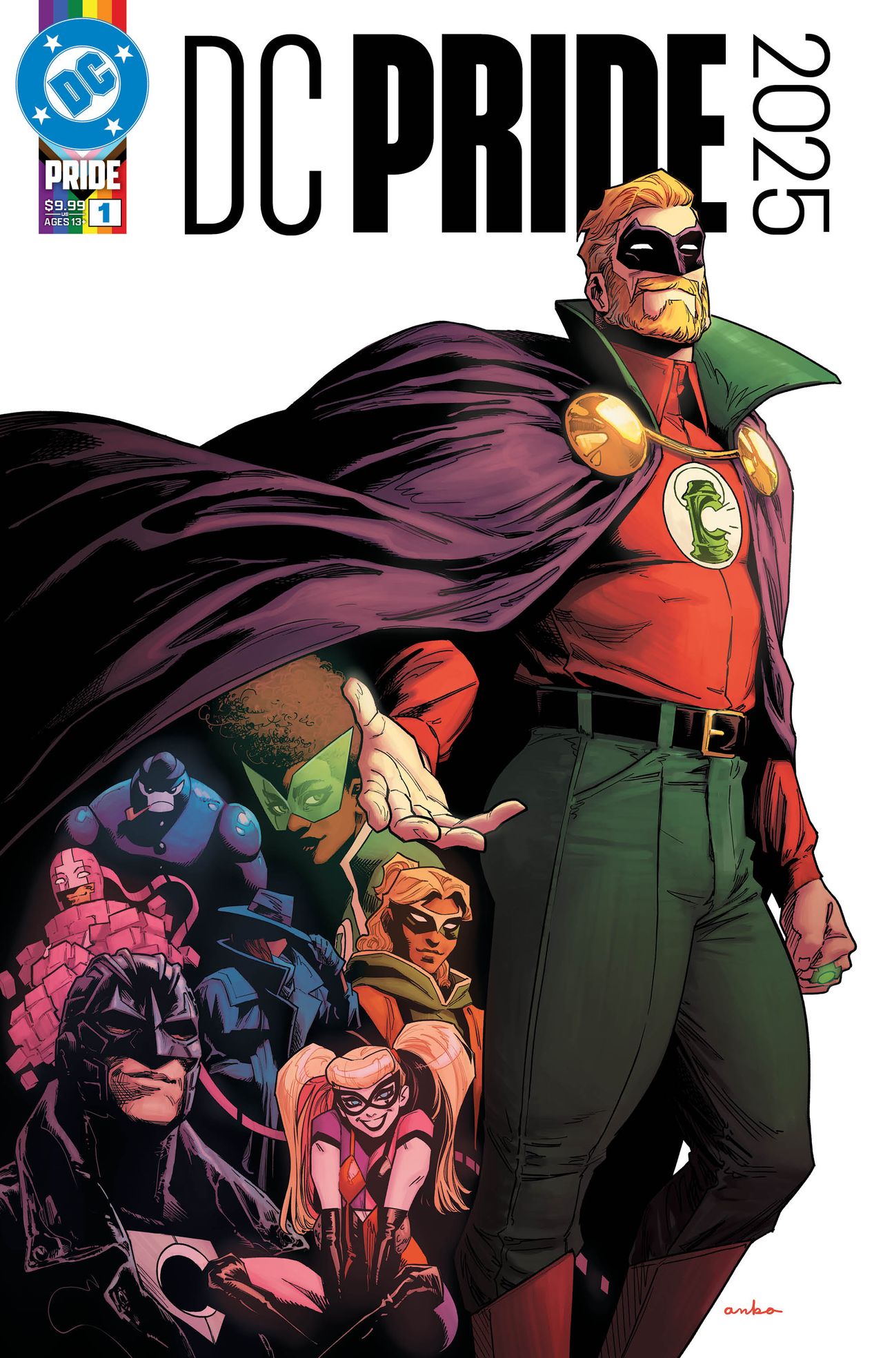 DC Pride 2025 main cover by Kris Anka, starring Alan Scott.