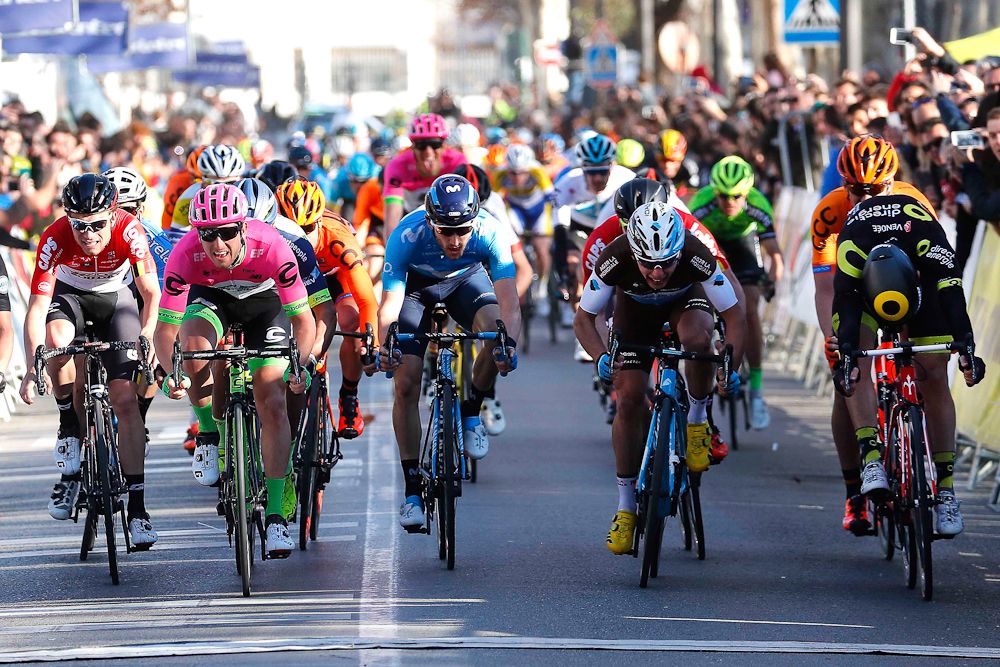 Thomas Boudat (Direct Energie) beats Sacha Modolo (EF Education First-Drapac) during stage 1 at Ruta del Sol