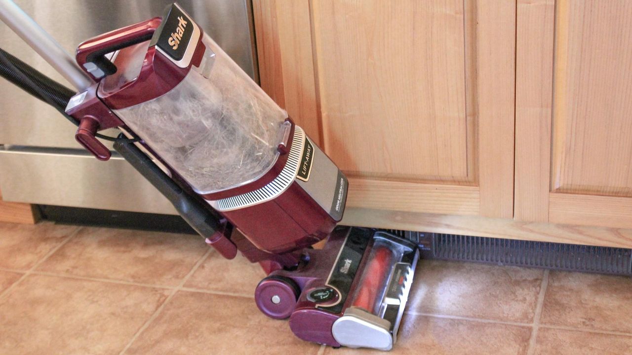 Shark Rotator Lift-Away vacuum cleaner on tiles