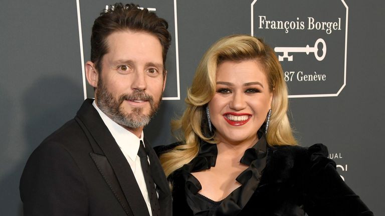 Brandon Blackstock and Kelly Clarkson attend the 25th Annual Critics' Choice Awards