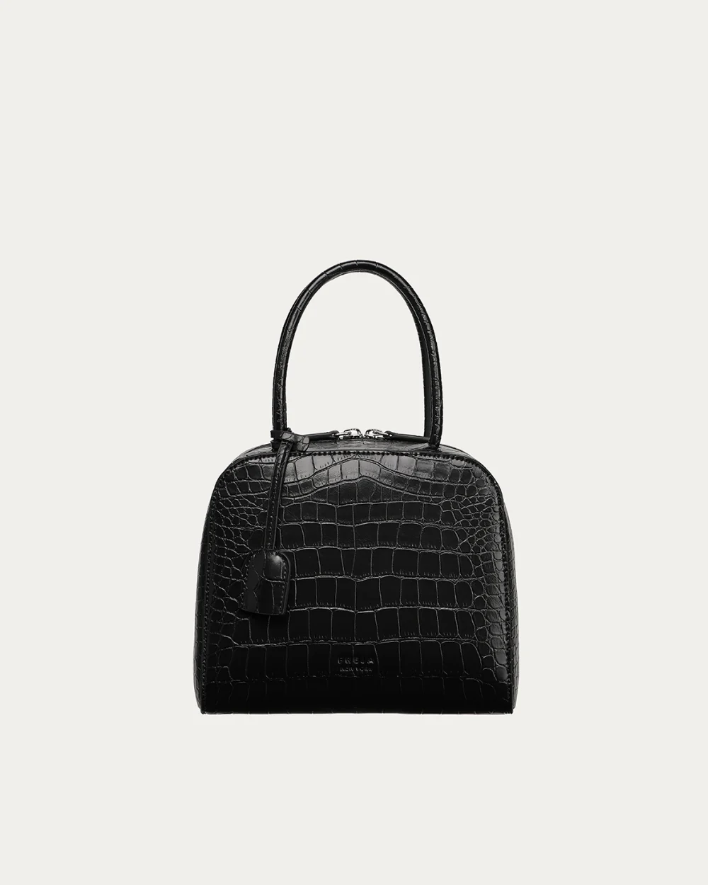 Freja Nyc, Miro Black Croc Bag
