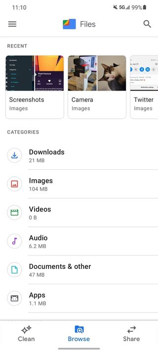 Files By Google Screenshot