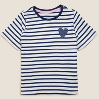 Pure Cotton Striped T-shirt, £6 | Marks and Spencer