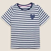 Pure Cotton Striped T-shirt, £6 | Marks and Spencer