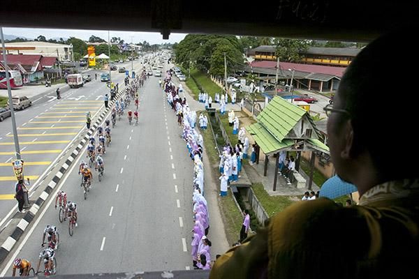 A great view to watch the tour go by on day five of the race.