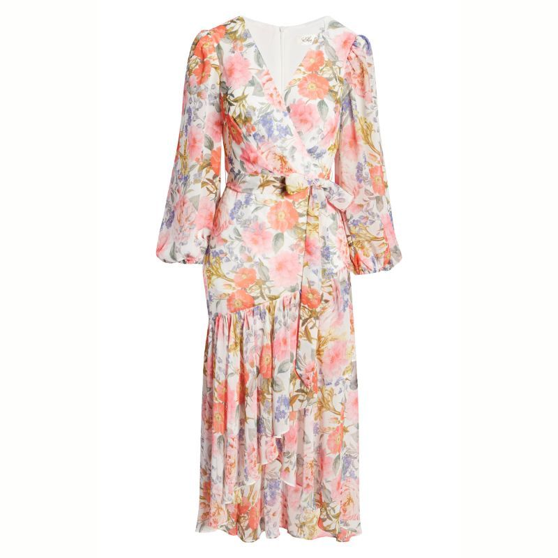 Eliza J Ruffled Dress flat lay