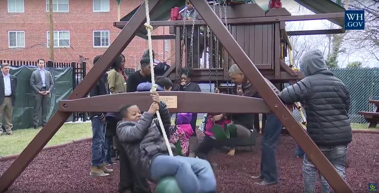 Malia and Sasha Obama&amp;#039;s playground will be put to good use.