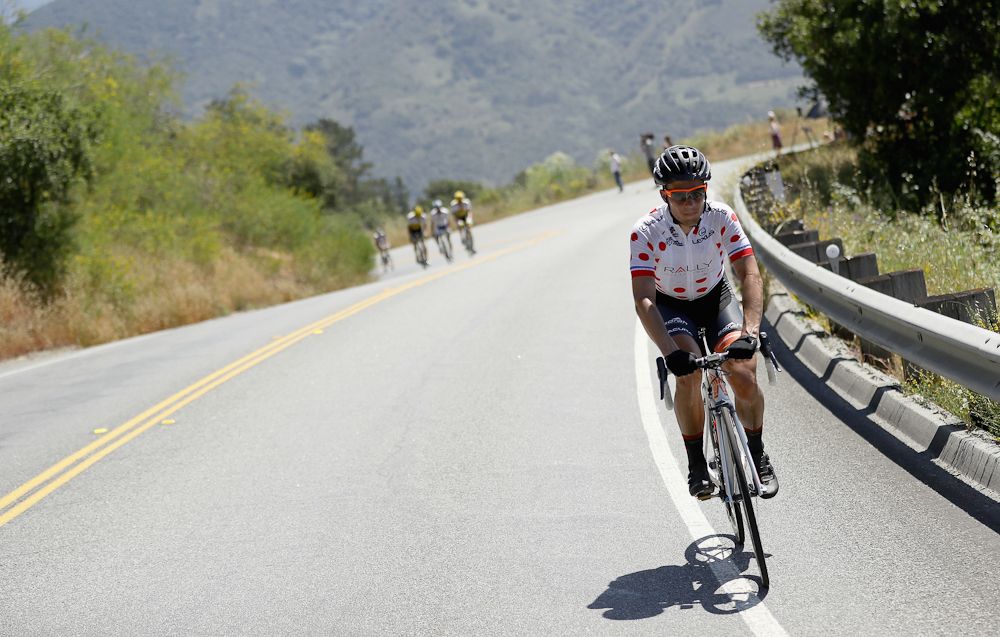 Rally Cycling's Evan Huffman (rally Cycling) won the KOM jersey at the 2016 Tour of California