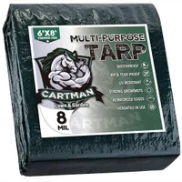 CARTMAN 6ft x 8ft Waterproof Tarp CARTMAN 6ft x 8ft Waterproof Tarp