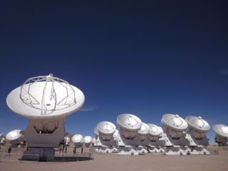 Part of ALMA is pictured