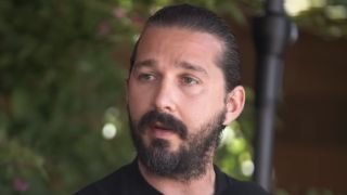 Shia Labeouf close-up talking to Jon Bernthal on Real Ones