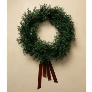 30 Faux Pre-lit Blueberry & Juniper Wreath