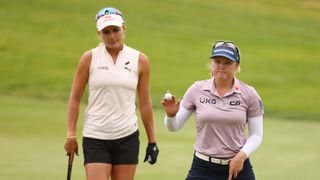 Lexi Thompson and Brooke Henderson at the 2021 Meijer LPGA Classic