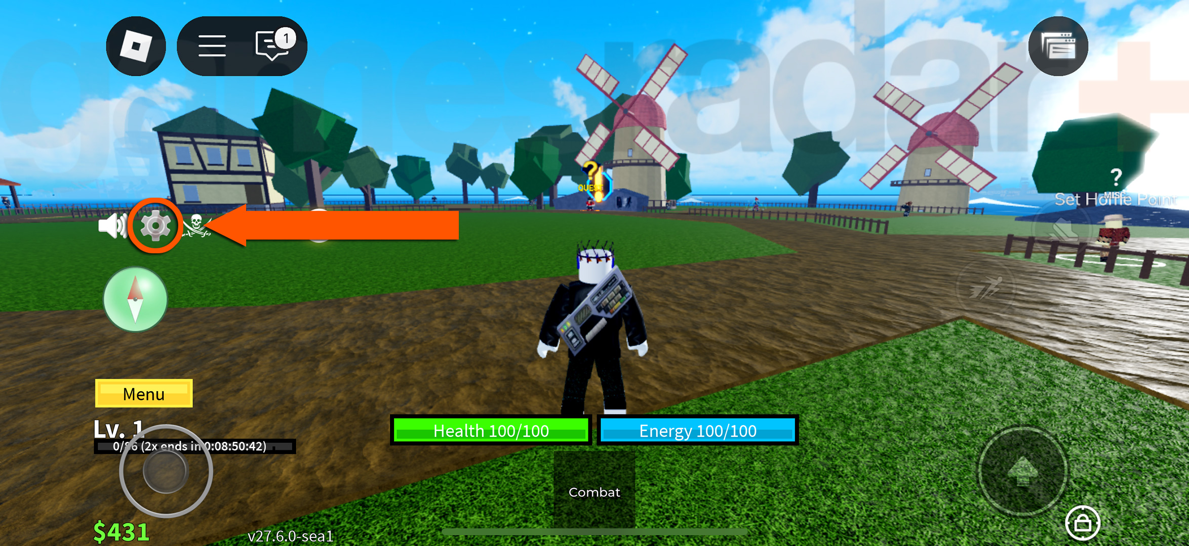 How to redeem Blox Fruits codes through the menu