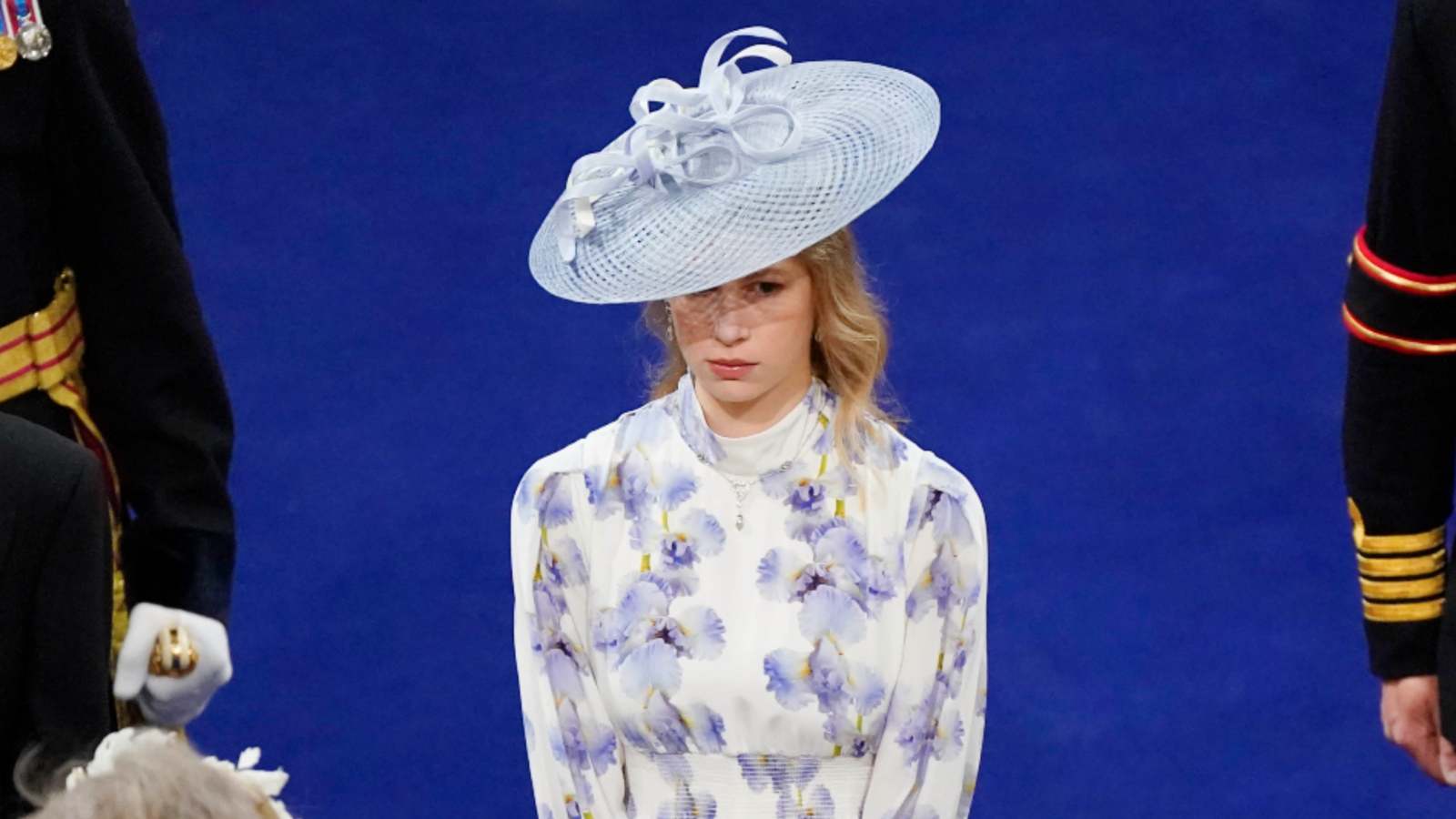 Lady Louise Windsor Was a Vision at the Coronation in a Floral Silk ...