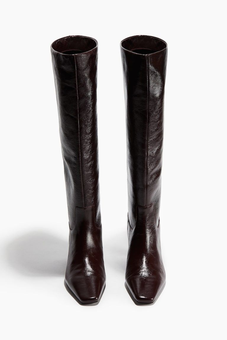 Knee-High Leather Boots
