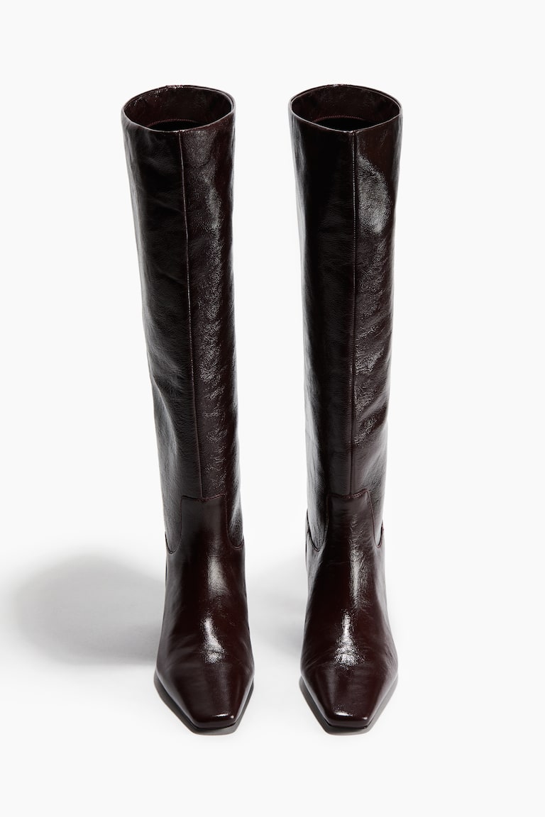 Knee-High Leather Boots