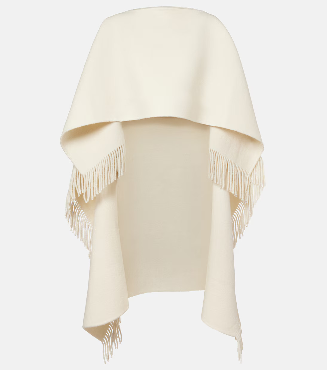 Toteme, Fringed Wool-Blend Poncho