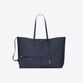 ysl navy leather shopping tote bag best ysl bags
