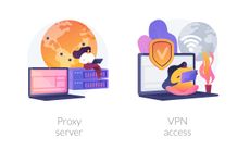 Image showing a VPN vs Proxy server