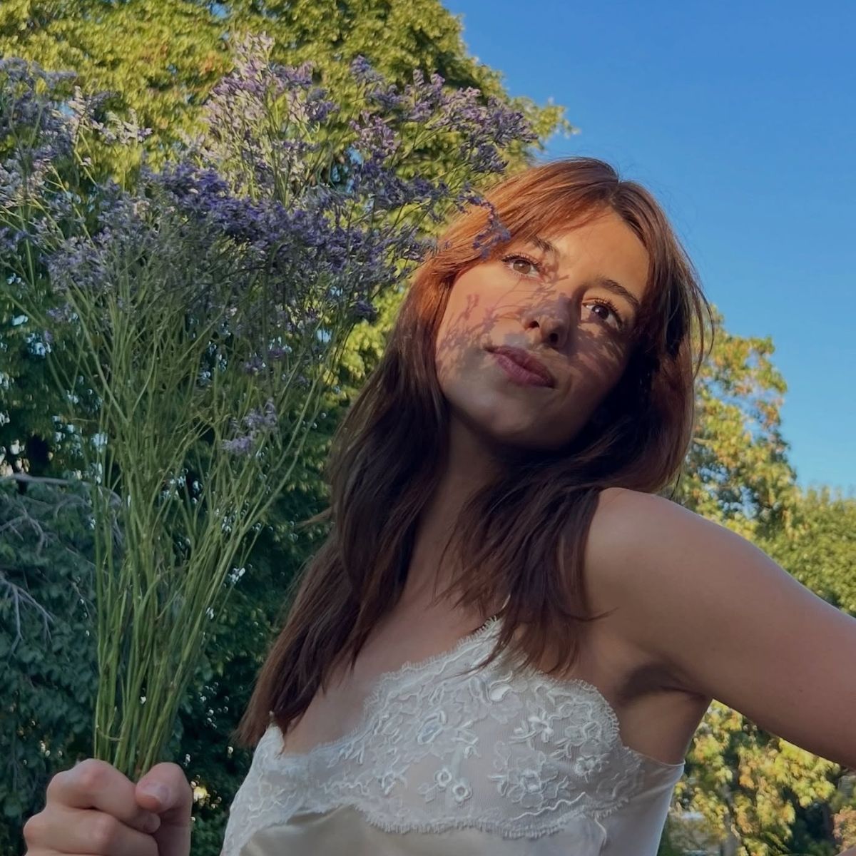 Daisy Edgar-Jones wearing a lace camisole