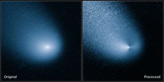 NASA's Hubble Space Telescope captured images of incoming comet Siding Spring.