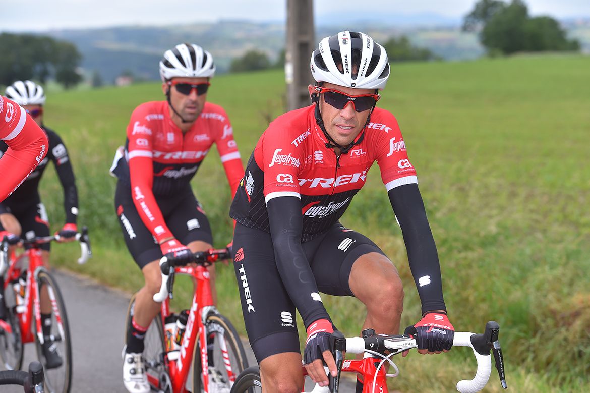 Alberto Contador on stage 1 of the Crit&eacute;rium du Dauphin&eacute;