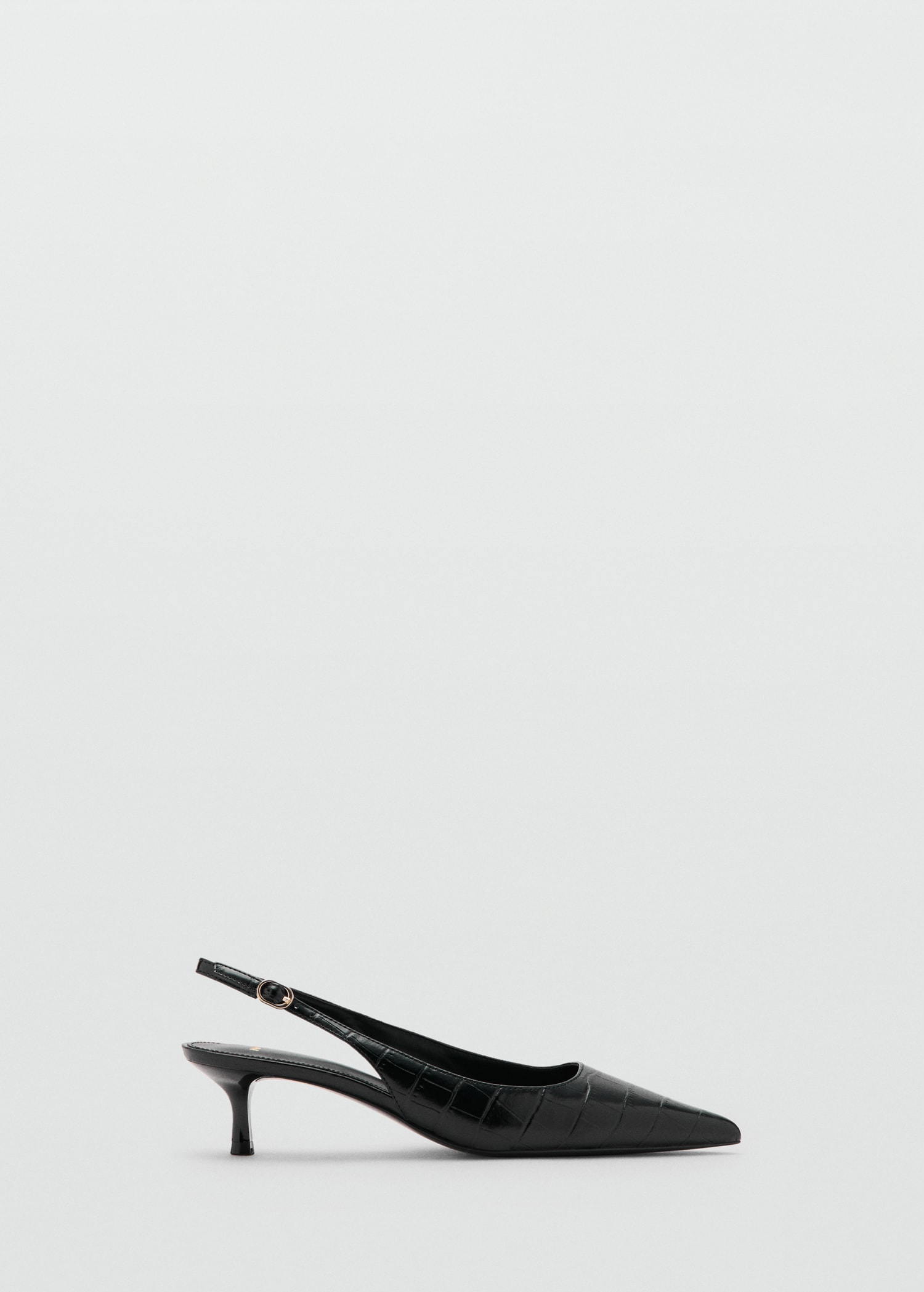 Croc-Effect Heeled Shoes - Women | Mango United Kingdom