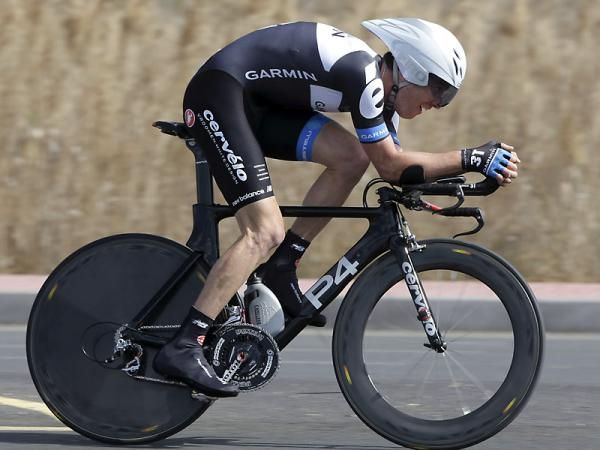 Christian Vande Velde (Garmin-Cervelo) came in 9th in the time trial in Murcia.