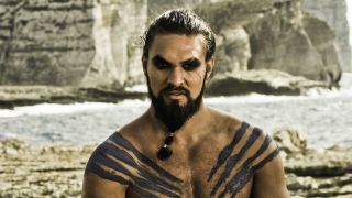 Jason Momoa as Khal Drogo in Game of Thrones