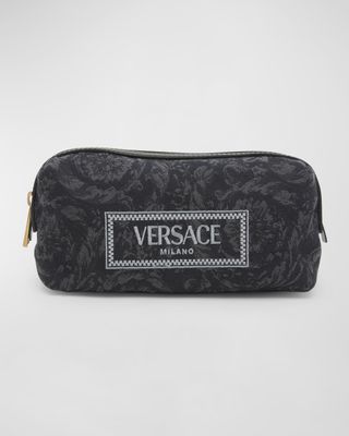 Jacquard Embroidered Cosmetic Bag