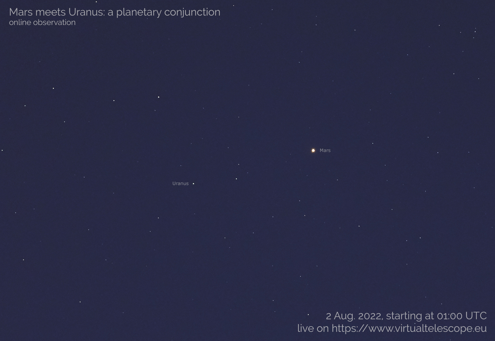 Mars and Uranus will line up in a rare conjunction' this