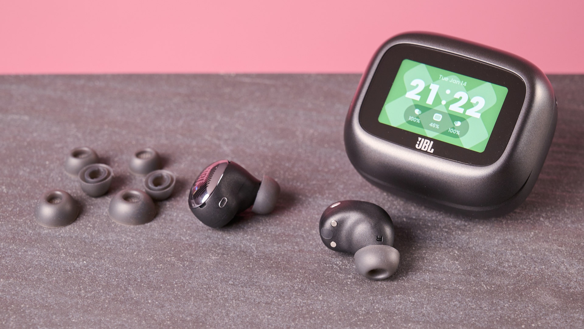 JBL Live Buds 4 with various eartips
