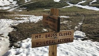 Mt Bross sign