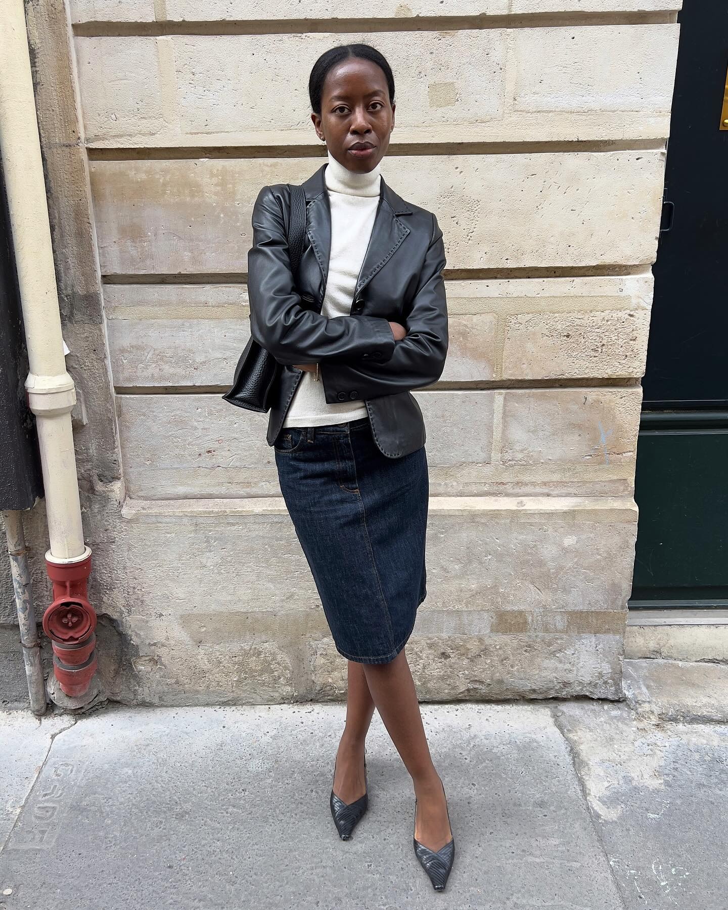 @sylviemus_ wearing a fall outfit