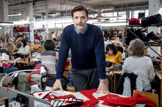 Coronation Tailors: Fit for a King on BBC2 is presented by Sewing Bee judge Patrick Grant.