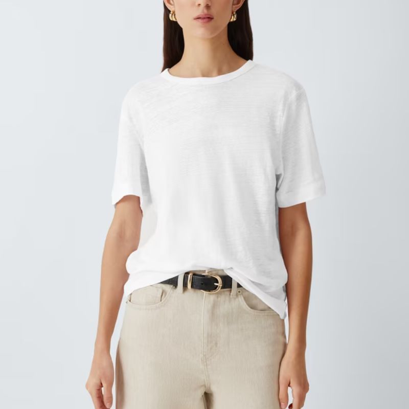 John Lewis , Linen Crew Neck T-Shirt