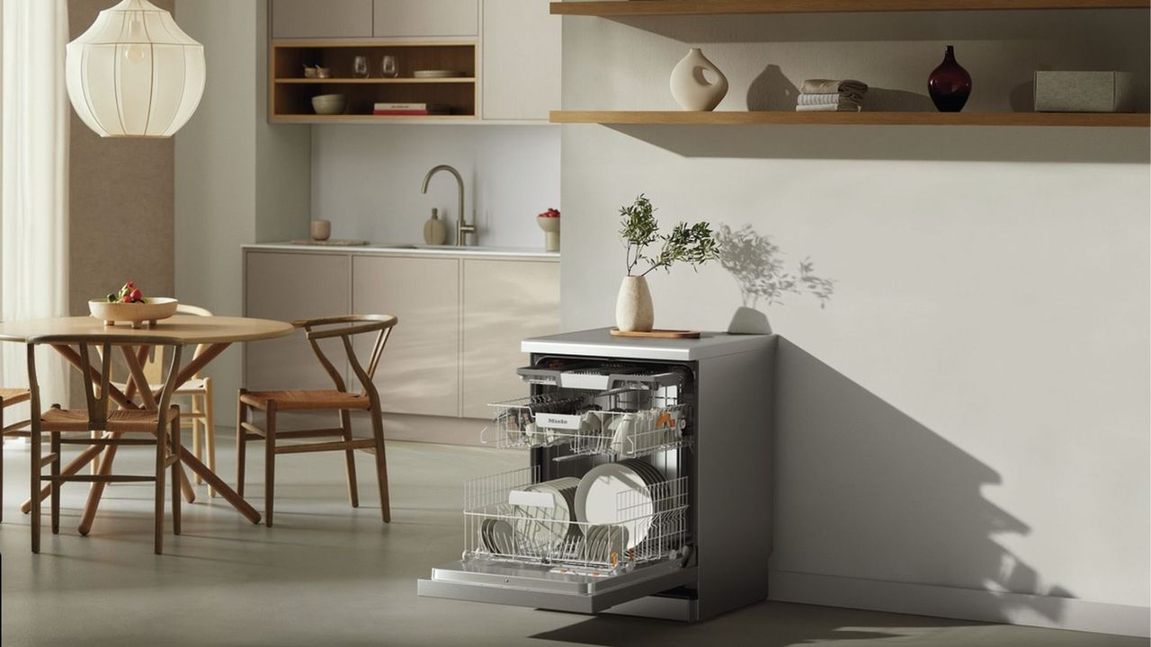 Dishwasher in kitchen-dining room