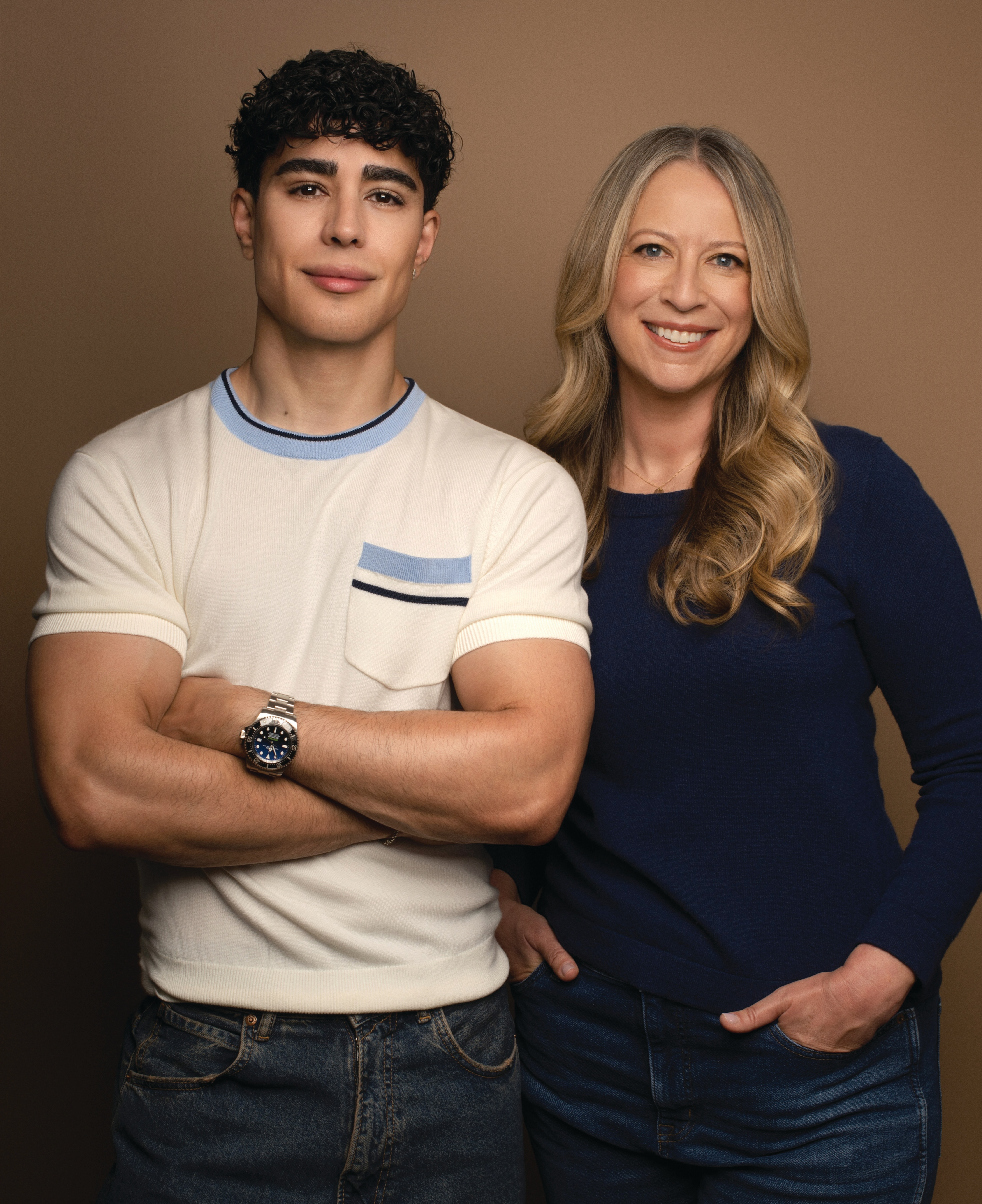 Omid Scobie standing next to Robin Benway