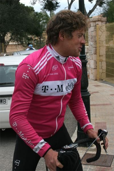 Jan's ready to get in some kilometres.