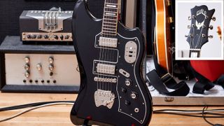 This Guild S-200 T-Bird is a modern reissue of the '60s vintage Guild Thunderbird/S-200 as played by Muddy Waters and was used to record the tracks Liverpool Revisited and Vivian